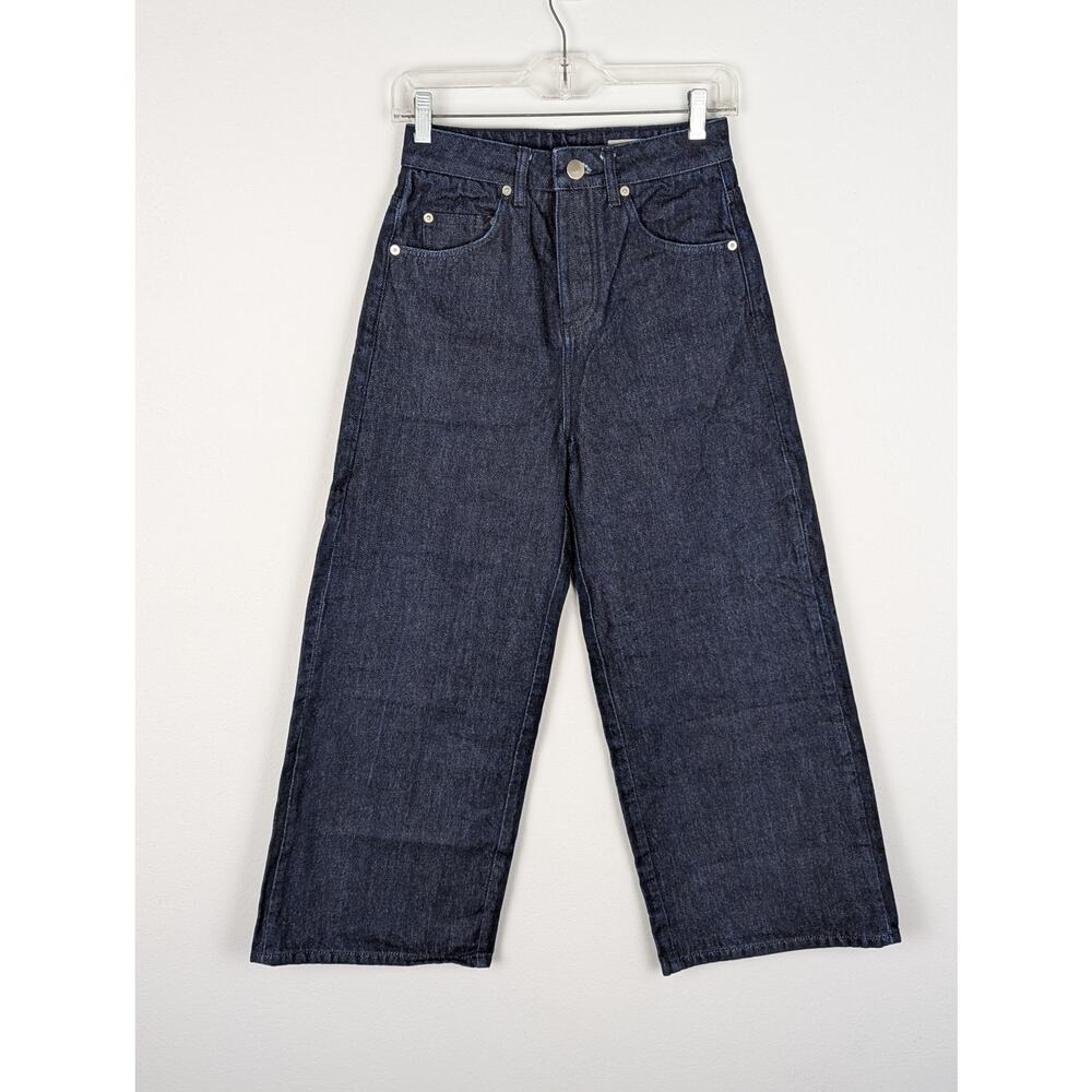 Asos Womens Jeans Sz 4Wide leg,Button fly,Dark Navy see Meas